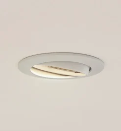 PRIOS Gang|Loftlamper > forsænket loftlampe Fibur, hvid, aluminium, Ø 8,2 cm
