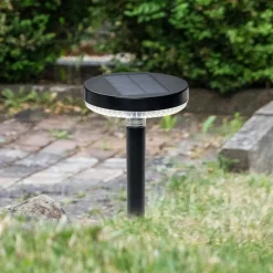 PRIOS Solcellelamper|Udendørs Spot > Glenios LED-solcellelampe med jordspyd