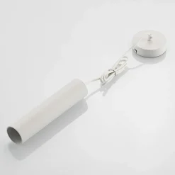 Gang|Pendellamper ^ PRIOS hængelampe Neliyah, Ø 6 cm, hvid, metal, GU10