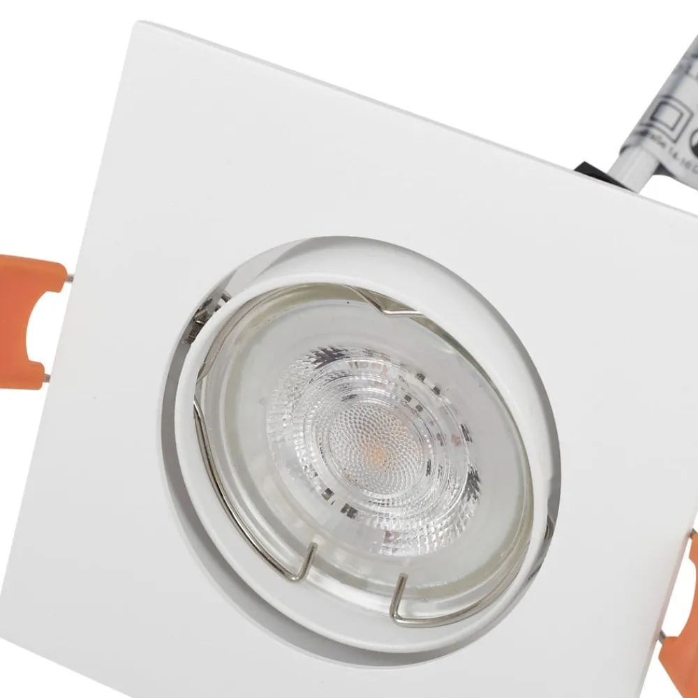 PRIOS Gang|Loftlamper > indbygningslampe Fibur, hvid, 9 cm, GU10