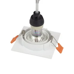 PRIOS Gang|Loftlamper > indbygningslampe Fibur, hvid, 9 cm, GU10