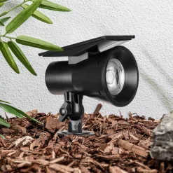 PRIOS Solcellelamper > Jostiras LED-solspotlight med jordspyd