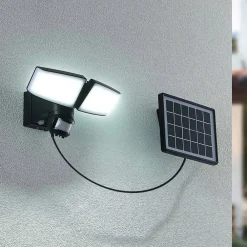 PRIOS Solcelle Lampe Med Sensor|Væglampe Med Sensor > Kalvito LED-solcellevægspot, sensor 2 lk