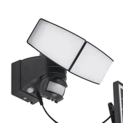 PRIOS Solcelle Lampe Med Sensor|Væglampe Med Sensor > Kalvito LED-solcellevægspot, sensor 2 lk