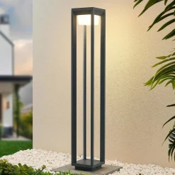 PRIOS Gadebelysning > LED-gadelampe Gamion, 90 cm, antracit, metal, IP54