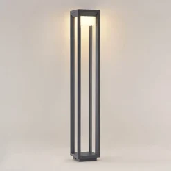 PRIOS Gadebelysning > LED-gadelampe Gamion, 90 cm, antracit, metal, IP54