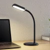 PRIOS Arbejdsrum/Kontor|Bordlamper > LED genopladelig bordlampe Opira, sort, USB, touchdæmper