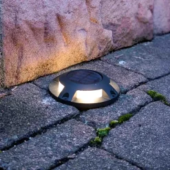 PRIOS Dekorationsbelysning|Solcellelamper > LED gulv-spotlight med LED Selius, antracit, IP67