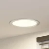 PRIOS Loftlamper|Indbygningsspots > LED-indbygningslampe Cadance, sølv, 24 cm, CCT, IP44