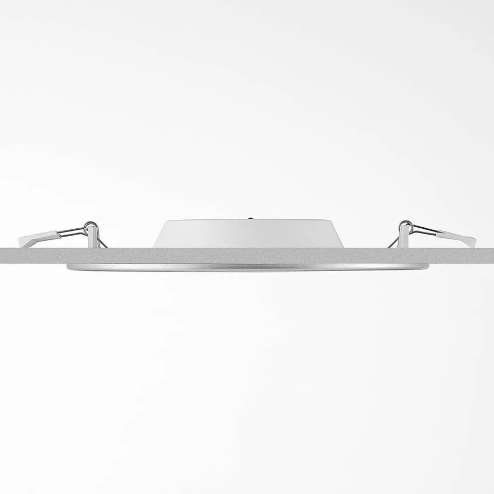 PRIOS Loftlamper|Indbygningsspots > LED-indbygningslampe Cadance, sølv, 24 cm, CCT, IP44
