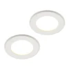 PRIOS Loftlamper|Indbygningsspots > LED-indbygningslampe Cadance, hvid, 12 cm, sæt med 2, CCT