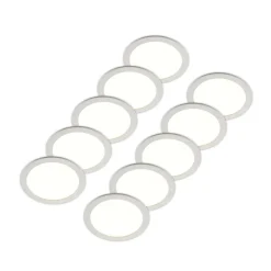 PRIOS Loftlamper|Indbygningsspots > LED-indbygningslampe Cadance, hvid, 24 cm, sæt med 10, CCT