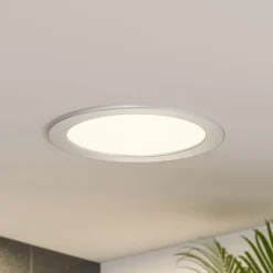PRIOS Loftlamper|Indbygningsspots > LED-indbygningslampe Cadance, sølv, 22 cm, sæt med 3, CCT