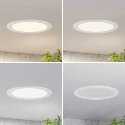 PRIOS Loftlamper > LED-indbygningslampe Cadance, hvid, 24 cm, sæt med 3, CCT