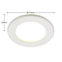 PRIOS Loftlamper|Loftlamper > LED-indbygningslampe Cadance, hvid, 12 cm, sæt med 10, CCT