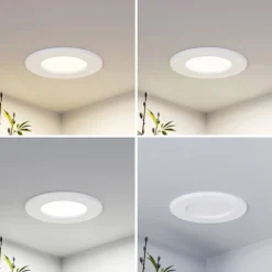 PRIOS Loftlamper|Loftlamper > LED-indbygningslampe Cadance, hvid, 12 cm, sæt med 10, CCT