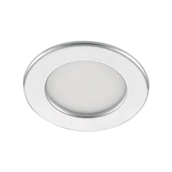 PRIOS Loftlamper|Loftlamper > LED-indbygningslampe Cadance, sølv, 12 cm, CCT, IP44
