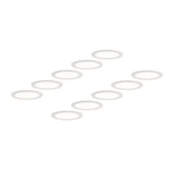Loftlamper|Loftlamper ^ PRIOS LED-indbygningslampe Cadance, hvid, 22 cm, sæt med 10, CCT
