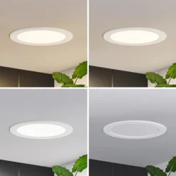 Loftlamper|Loftlamper ^ PRIOS LED-indbygningslampe Cadance, hvid, 22 cm, sæt med 3, CCT