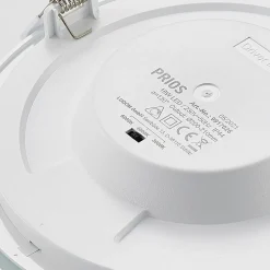 Loftlamper|Loftlamper ^ PRIOS LED-indbygningslampe Cadance, hvid, 22 cm, sæt med 3, CCT