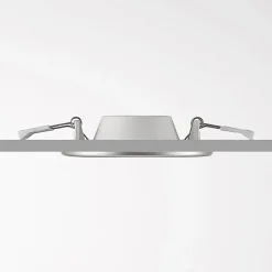 Loftlamper|Indbygningsspots ^ PRIOS LED-indbygningslampe Cadance, sølv, 12 cm, sæt med 3, CCT