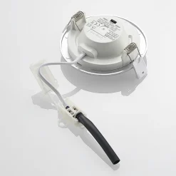 Loftlamper|Indbygningsspots ^ PRIOS LED-indbygningslampe Cadance, sølv, 12 cm, sæt med 3, CCT