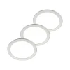 PRIOS Loftlamper|Indbygningsspots > LED-indbygningslampe Cadance, sølv, 24 cm, sæt med 3, CCT