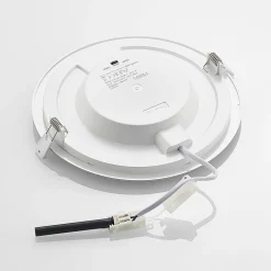 PRIOS Loftlamper|Indbygningsspots > LED-indbygningslampe Cadance, sølv, 24 cm, sæt med 10, CCT