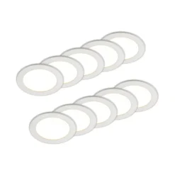 PRIOS Gang|Loftlamper > LED-indbygningslampe Cadance, hvid, 17 cm, sæt med 10, CCT