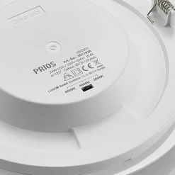 PRIOS Gang|Loftlamper > LED-indbygningslampe Cadance, hvid, 24 cm, CCT, IP44