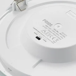 PRIOS Gang|Loftlamper > LED-indbygningslampe Cadance, hvid, 22 cm, CCT, IP44