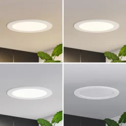 PRIOS Gang|Loftlamper > LED-indbygningslampe Cadance, hvid, 22 cm, CCT, IP44