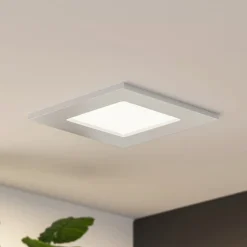 PRIOS Loftlamper|Loftlamper > LED-indbygningslampe Helina, sølv, 11,5 cm, dæmpbar