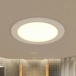 PRIOS Loftlamper > LED-indbygningslampe Rida, 3 enheder, hvid, 23 cm, 25W, CCT, IP44