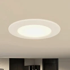 PRIOS Loftlamper|Loftlamper > LED-indbygningslampe Rida, sæt med 10, hvid, 12 cm, CCT, IP44