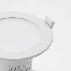 Loftlamper|Indbygningsspots ^ PRIOS LED-indbygningslampe Rida, sæt med 3, hvid, 12 cm, CCT, IP44