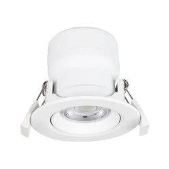 Loftlamper|Indbygningsspots ^ PRIOS LED indbygningslampe Shima, hvid, 7W, 3000K, 10stk, dæmpbar