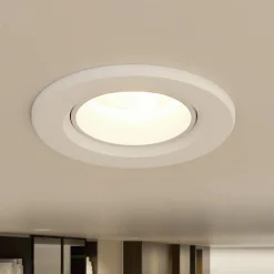 PRIOS Loftlamper|Indbygningsspots > LED-indbygningslampe Shima, hvid, 7 W, 3000K, dæmpbar