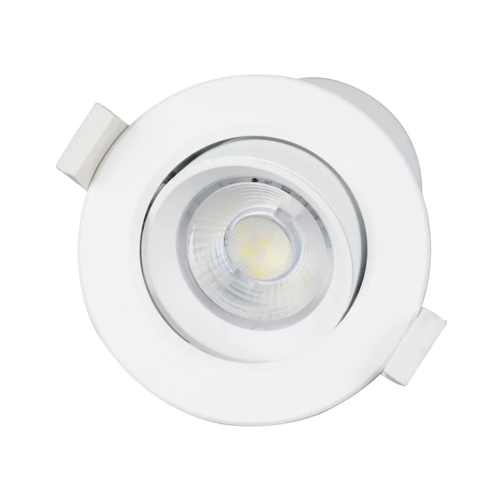 Indbygningsspots|Spotlights ^ PRIOS LED indbygningslampe Shima, hvid, 7W, 3000K, 3 enheder, dæmpbar