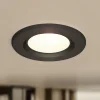 PRIOS Indbygningsspots|Spotlights > LED indbygningslampe Shima, sort, 7 W, 3000K, dæmpbar