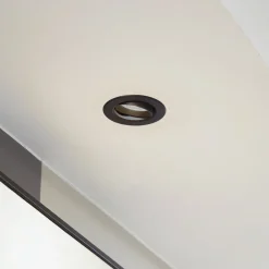 PRIOS Indbygningsspots|Spotlights > LED indbygningslampe Shima, sort, 7 W, 3000K, dæmpbar