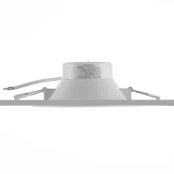 Loftlamper ^ PRIOS LED-indbygningsspot Rida, hvid. Ø 19 cm, CCT, IP44