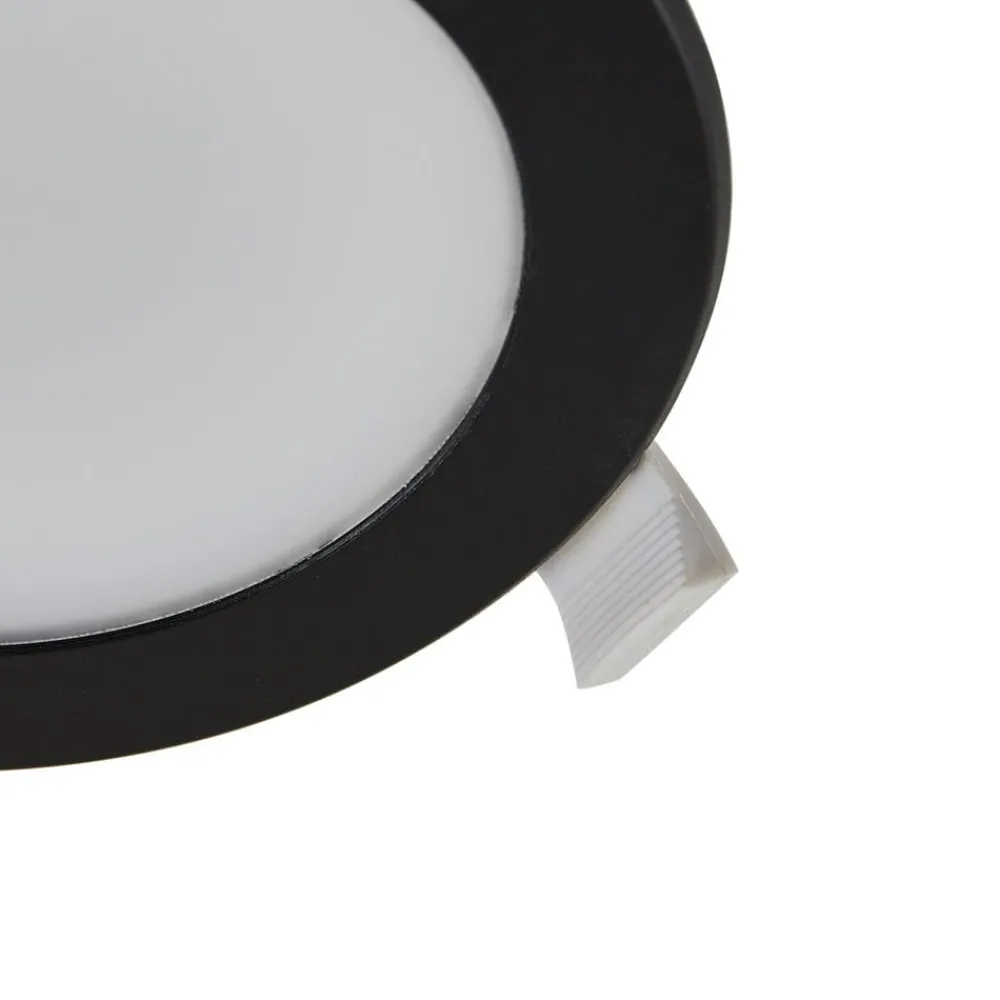 PRIOS Loftlamper|Loftlamper > LED-indbygningsspot Rida, sort, Ø 12 cm, CCT, IP44