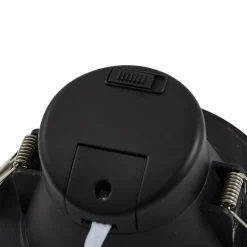 PRIOS Loftlamper|Loftlamper > LED-indbygningsspot Rida, sort, Ø 12 cm, CCT, IP44