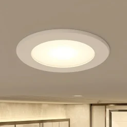 PRIOS Loftlamper|Loftlamper > LED-indbygningsspot Rida, hvid. Ø 10 cm, CCT, IP44
