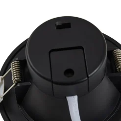 PRIOS Loftlamper|Loftlamper > LED-indbygningsspot Rida, sort, Ø 10 cm, CCT, IP44