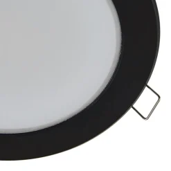 PRIOS Loftlamper|Loftlamper > LED indbygningsspot Rida, sort, 14,5 cm, 12 W, CCT
