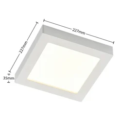 PRIOS Loftlamper > LED-loftlampe Alette, hvid, 22,7 cm 24W, dæmpbar