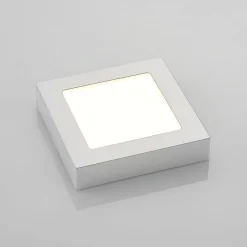 PRIOS Loftlamper > LED-loftlampe Alette, sølv, 17,2 cm, dæmpbar