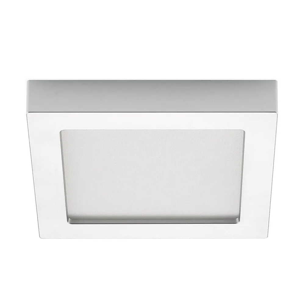 PRIOS Loftlamper > LED-loftlampe Alette, sølv, 22,7 cm, 24W, dæmpbar